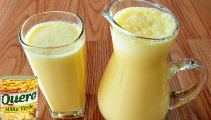 Suco de milho cremoso rápido e bem fácil de fazer