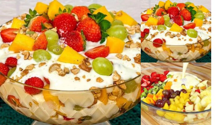 Sobremesa de frutas para o Natal Receita perfeita para a Ceia