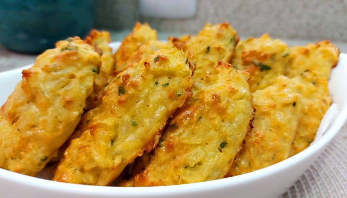 Bolinho de arroz assado com Creme de leite fácil e delicioso