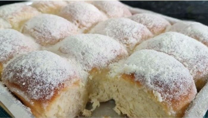 Pão Nuvem de Leite Ninho vai ser impossível você comer só um