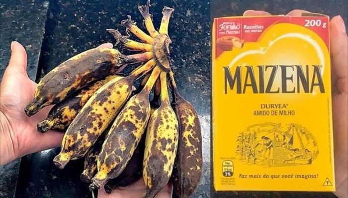 Tem banana velha em casa Misture com maisena veja o resultado