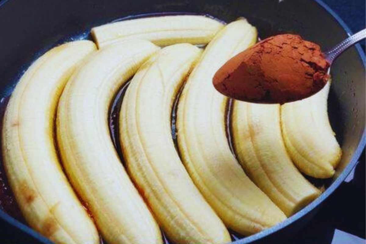 Bolo de chocolate com banana Receitinha Fácil e Deliciosa