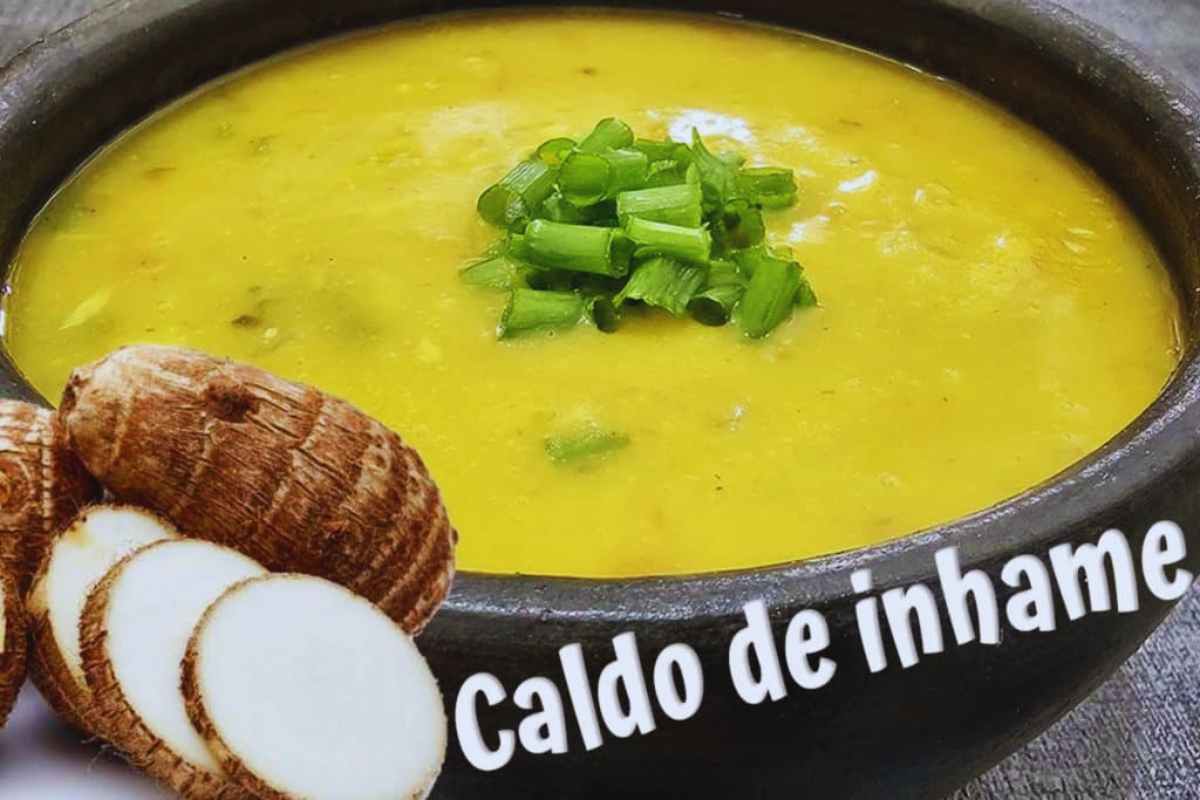 Caldo de Inhame com Carne! Receita Saborosa e Nutritiva