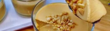 Mousse de amendoim com caramelo Fácil e Delicioso