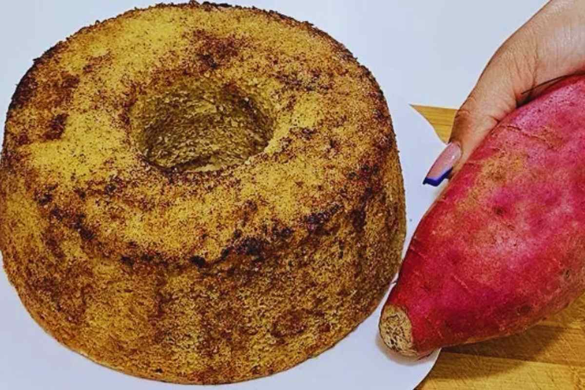Bolo de Batata-Doce Sem Leite e Farinha de Trigo