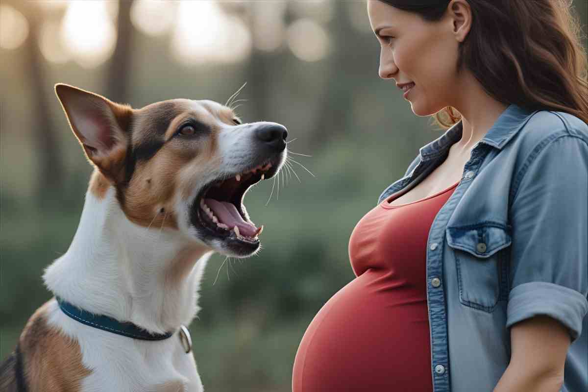 Cachorro Late Sem Parar para Mulher Grávida de 7 Meses e Salva a Vida Dela