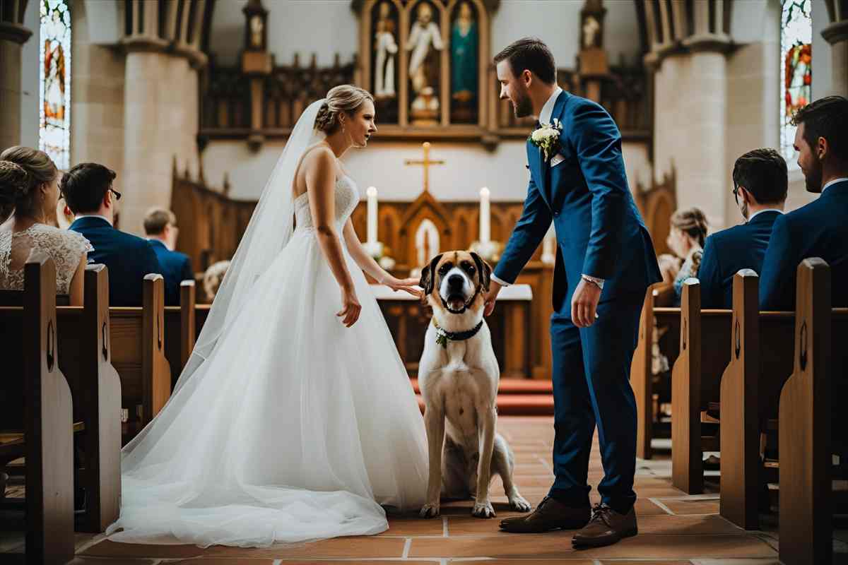 Por Que Esse Pastor Alemão Bloqueou o Caminho da Dona no Dia do Casamento?