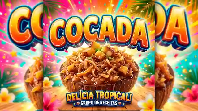 Receitas de Cocada para grupo de WhatsApp