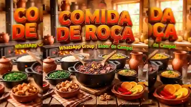 Receitas de Comida Roça para grupo de WhatsApp