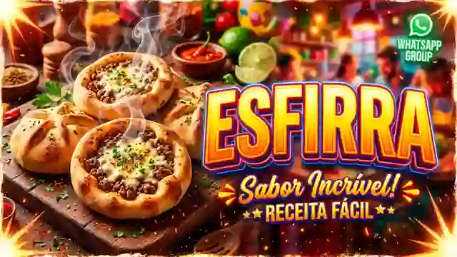 Receitas de Esfirra para grupo de WhatsApp
