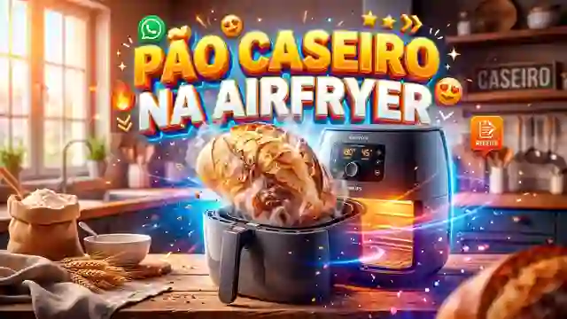 Receitas de Pão Caseiro Na Airfryer para grupo de WhatsApp