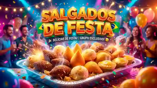 Receitas de Salgados Festa para grupo de WhatsApp