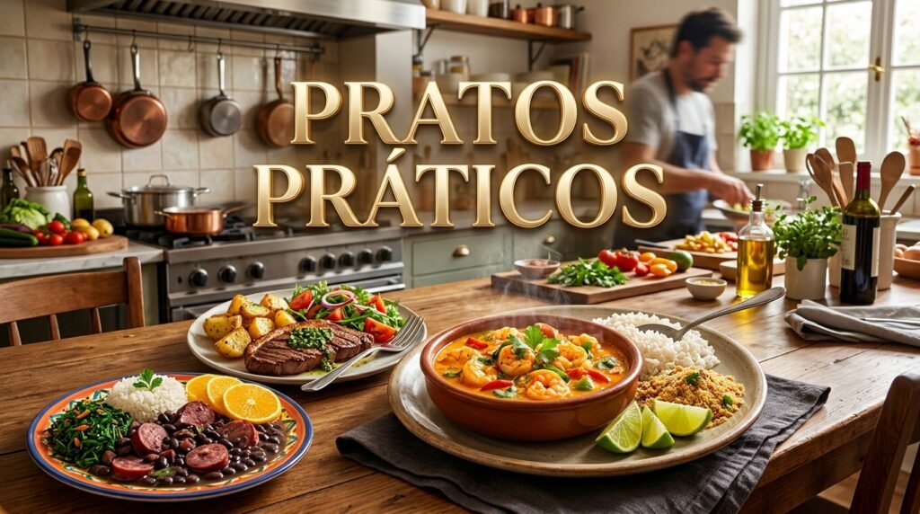 Imagem sobre grupo de pratos práticos para grupo de receitas